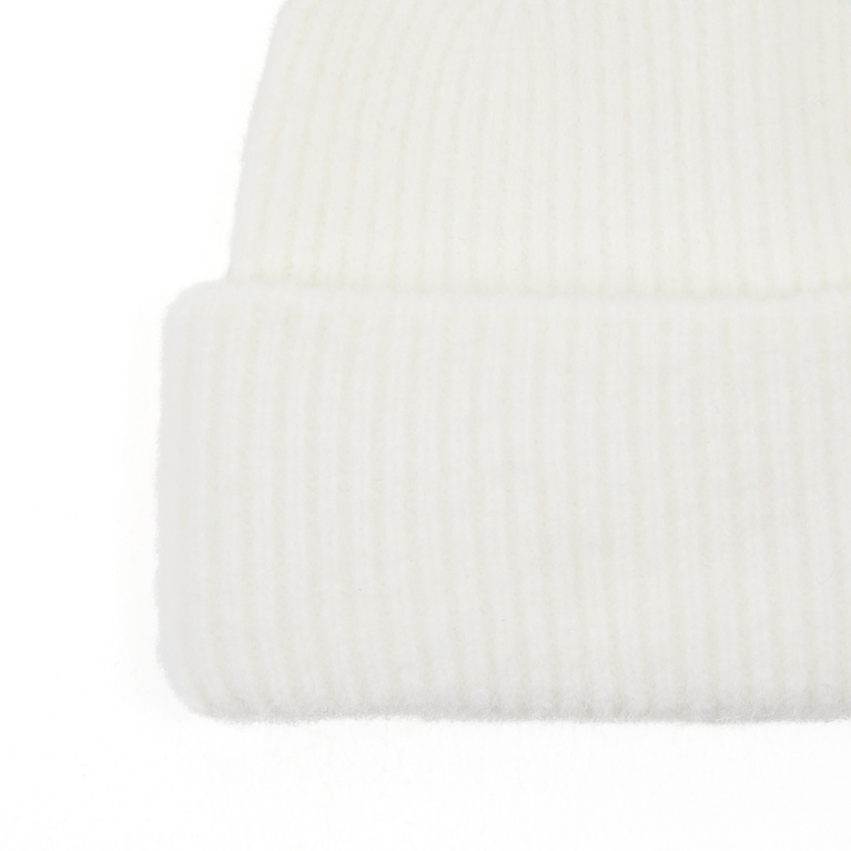 Rib-knit beanie "Bim" Off white